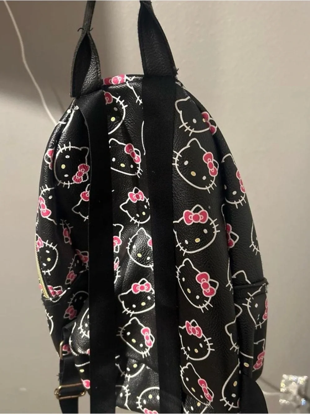 Hello Kitty Black and Pink Kids Mini Backpack